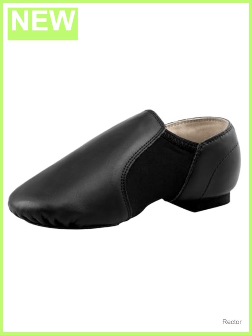 Leather Jazz Dance Shoes Unisex Slip On Split Sole Girls Boys